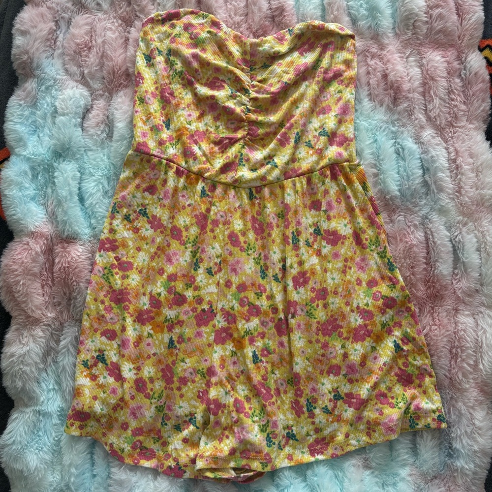 Bershka Floral Romper Size Small